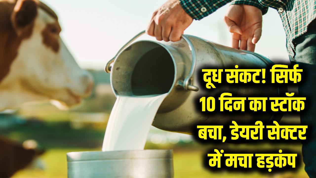 गैस के बाद अब 'दूध' की बारी! सिर्फ 10 दिन का स्टॉक बचा; डेयरी सेक्टर में मचा हड़कंप