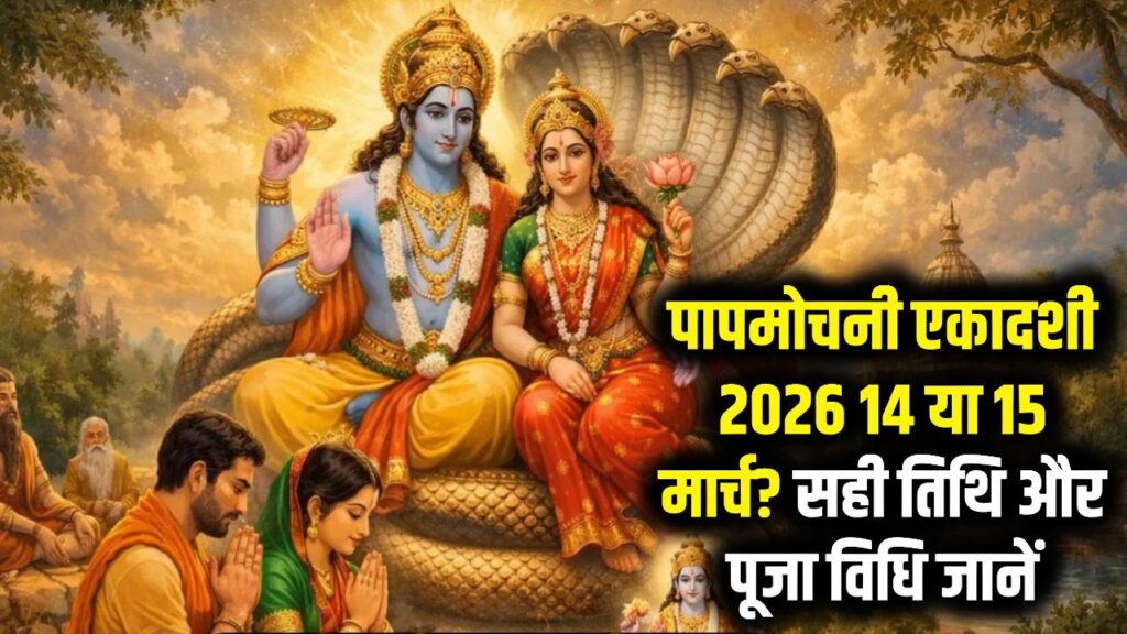 पापमोचनी एकादशी 2026: 14 या 15 मार्च, आखिर कब है सही तारीख? जानें पूजा विधि और वो दुर्लभ संयोग जो बदल देगा आपकी किस्मत