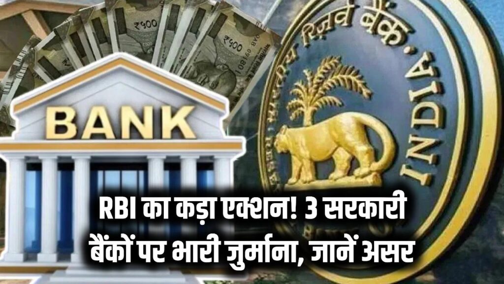 rbi penalty on 3 government banks reason