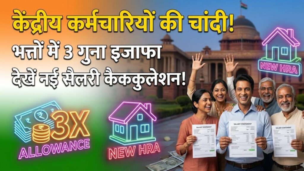 8th pay commission allowance hike da merger hra math