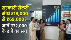 8th Pay Commission: सरकारी कर्मचारियों की बेसिक सैलरी ₹18,000 से सीधे ₹69,000? जानें क्या है ₹72,000 के दावे का असली सच