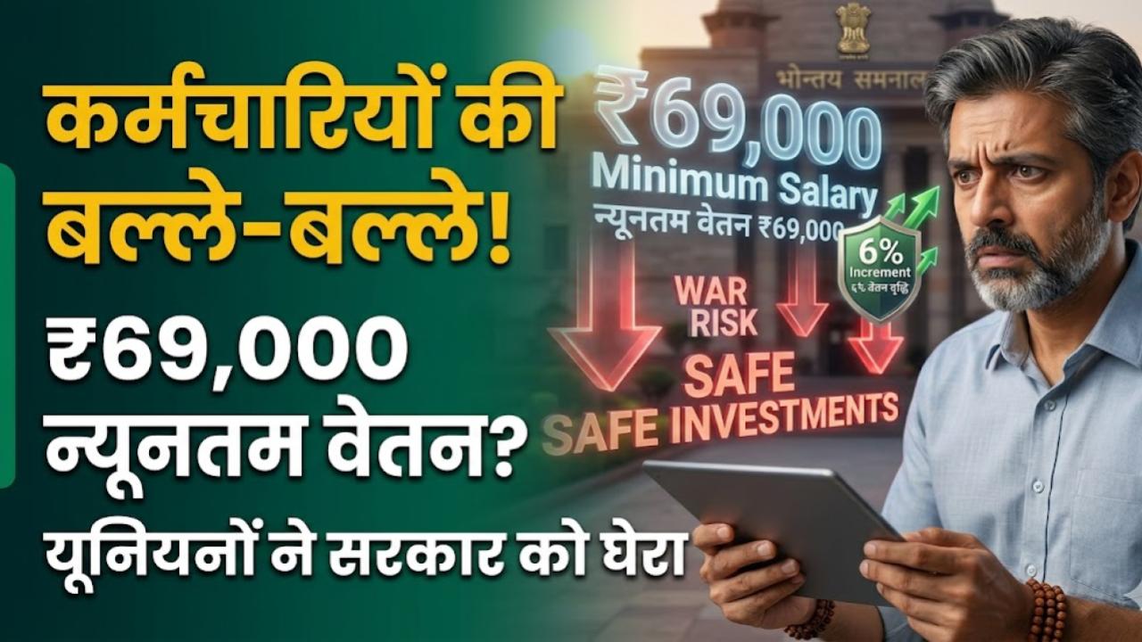 8th Pay Commission: सरकारी कर्मचारियों की बल्ले-बल्ले! ₹69,000 न्यूनतम वेतन और 6% इंक्रीमेंट की मांग, यूनियनों ने सरकार को घेरा
