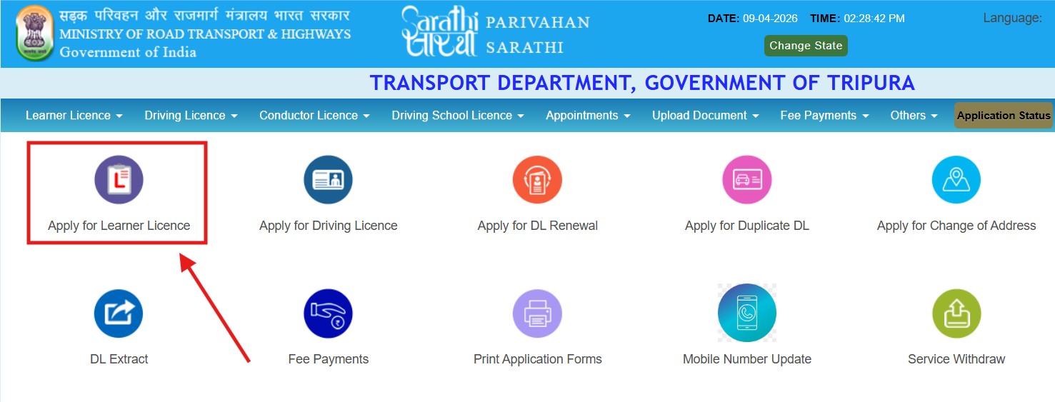 Learner license test