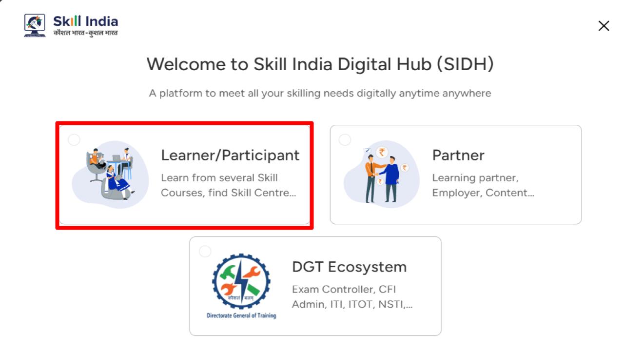 Skill india course online registration