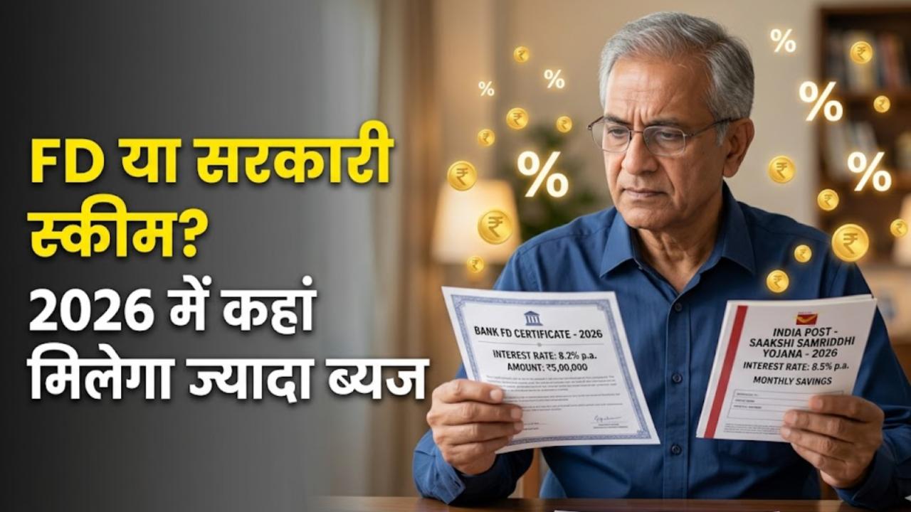 Investment 2026: बैंक एफडी या सरकारी स्मॉल सेविंग्स? निवेश के लिए कौन सा विकल्प है सबसे दमदार, देखें पूरी तुलना
