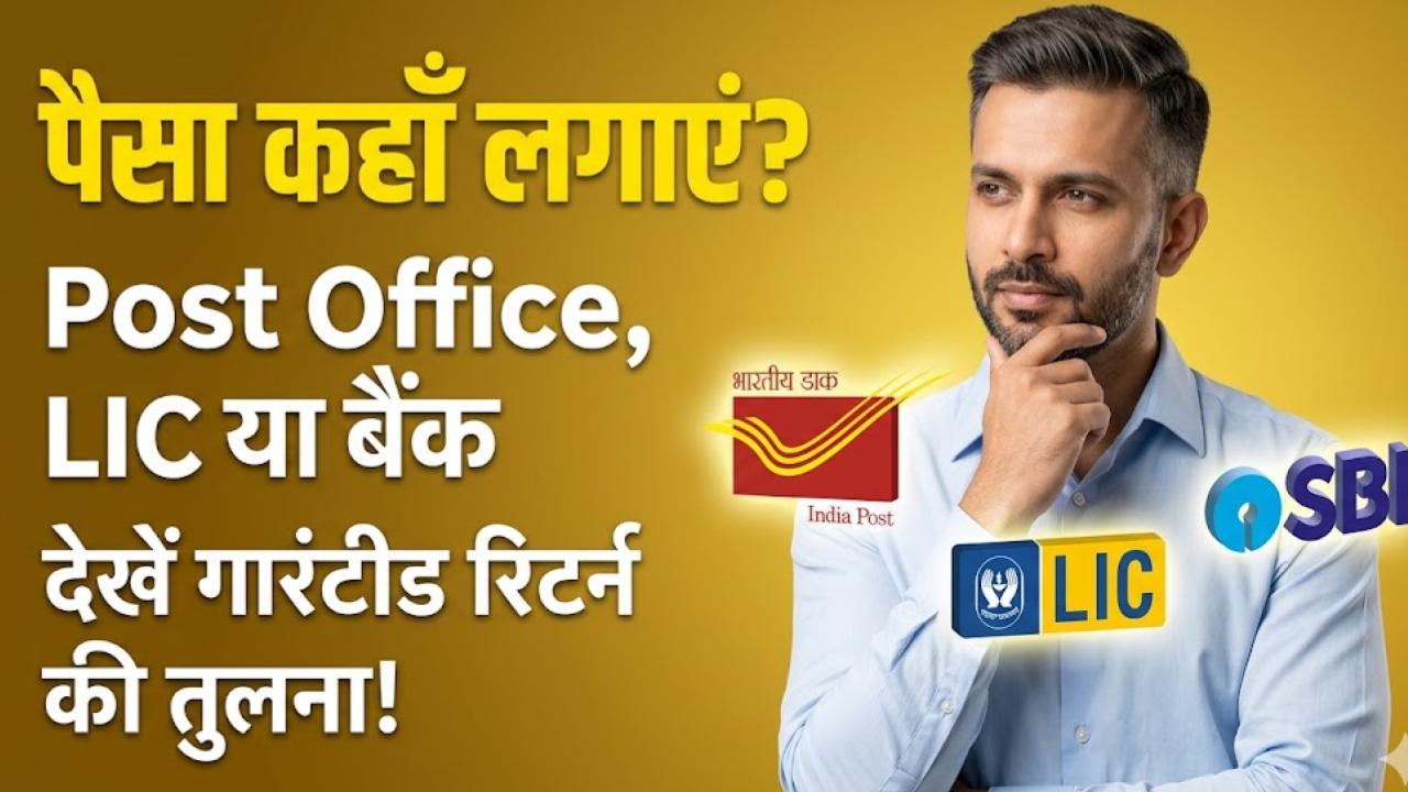 Best Investment Options: पोस्ट ऑफिस, LIC या बैंक? कहां मिलेगा सबसे ज्यादा ब्याज और गारंटीड रिटर्न, निवेश से पहले देख लें ये तुलना