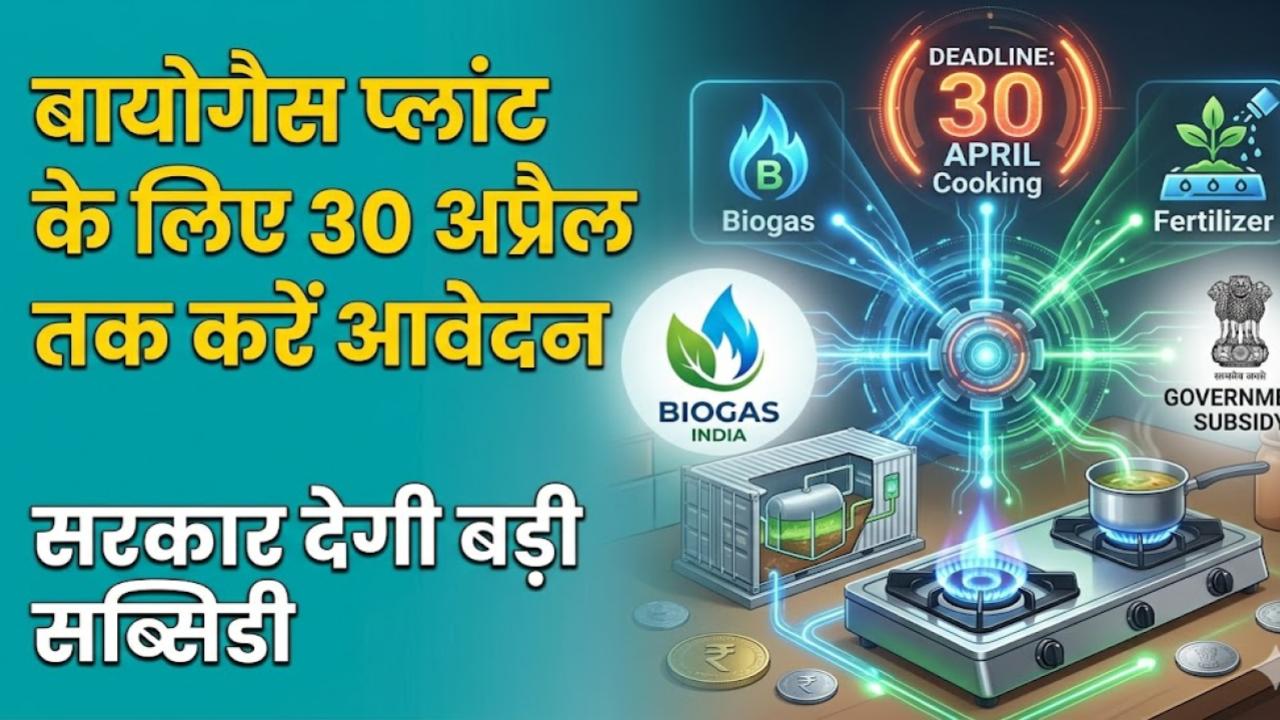 Biogas Plant Subsidy: बायोगैस प्लांट लगाने का सुनहरा मौका! सरकार ने 41 नए प्लांट्स को दी मंजूरी, 30 अप्रैल तक ऐसे करें आवेदन