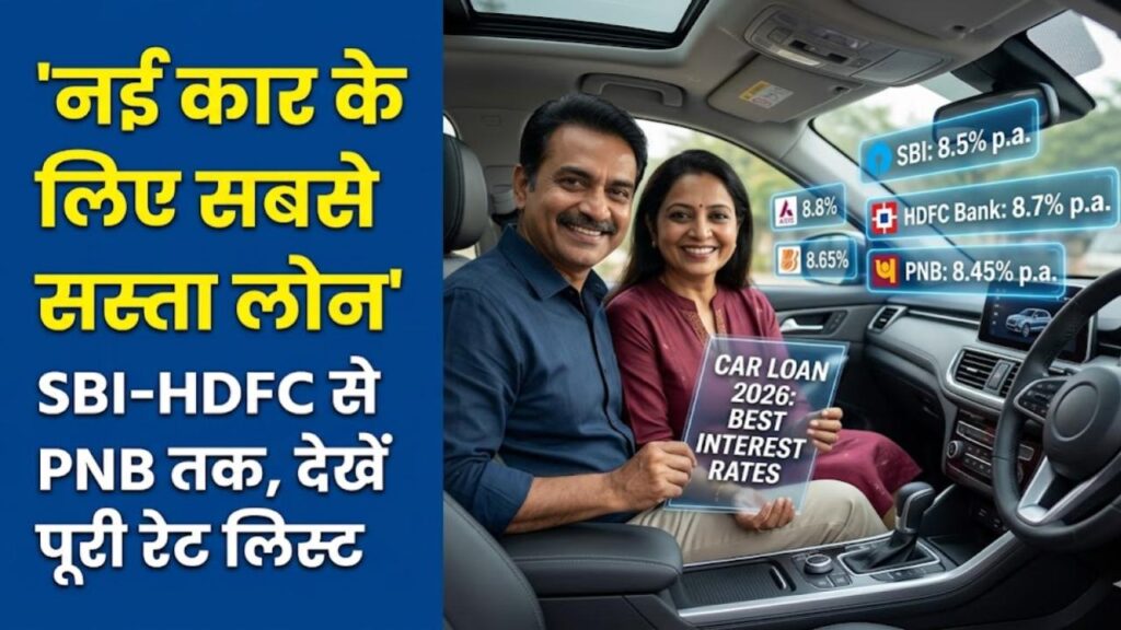 Car Loan 2026: नई कार खरीदने का है प्लान? SBI, HDFC से लेकर PNB तक, यहाँ मिल रहा है सबसे सस्ता ब्याज; देखें पूरी लिस्ट