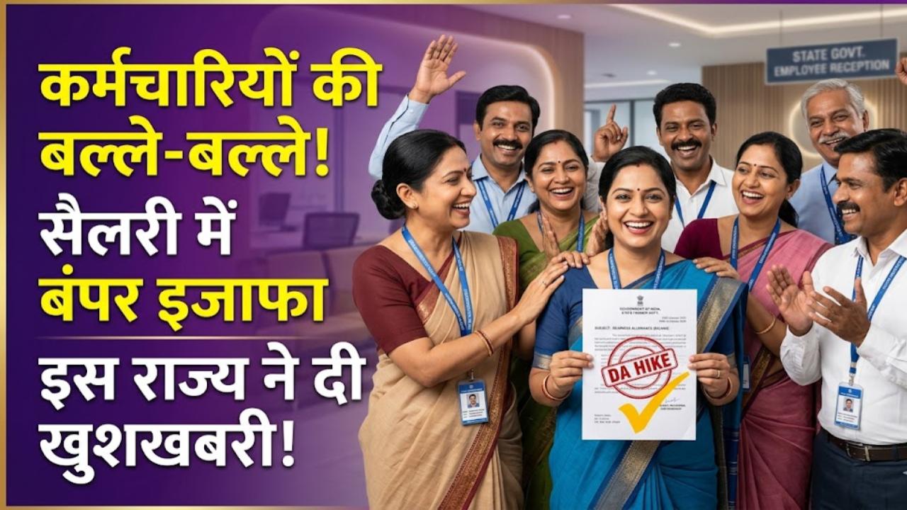 DA Hike News: केंद्रीय कर्मचारियों का इंतजार खत्म! इस राज्य ने दी सबसे बड़ी खुशखबरी, सैलरी में होगा जबरदस्त इजाफा