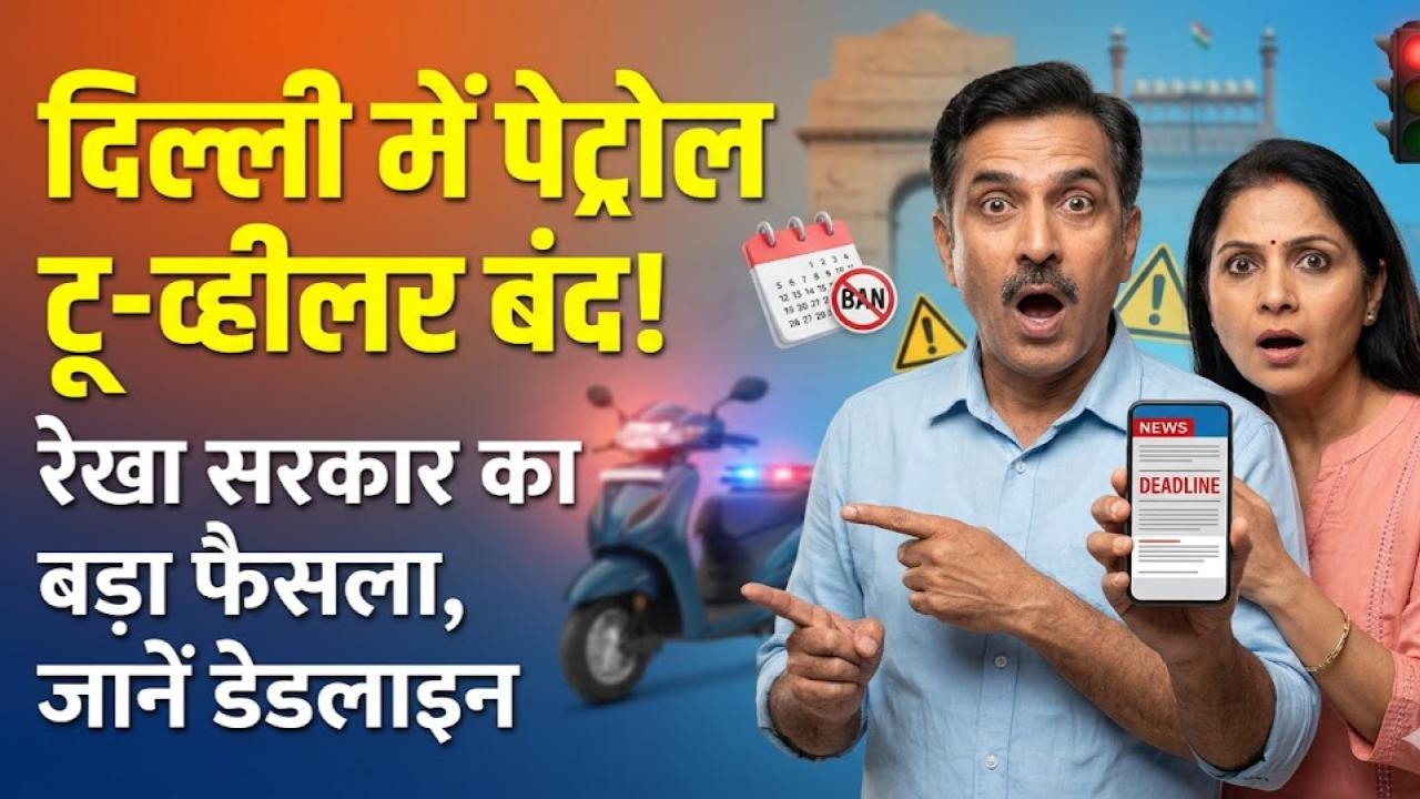 Delhi Transport: दिल्ली में बंद होने वाले हैं पेट्रोल टू-व्हीलर! रेखा सरकार के इस बड़े फैसले ने सबको चौंकाया, जानें डेडलाइन