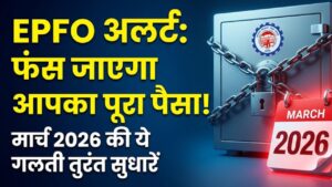 EPFO Alert: पीएफ खाताधारकों के पास बस कुछ ही दिन शेष! मार्च 2026 की गलती नहीं सुधारी तो फंस जाएगा पूरा पैसा, तुरंत करें ये काम