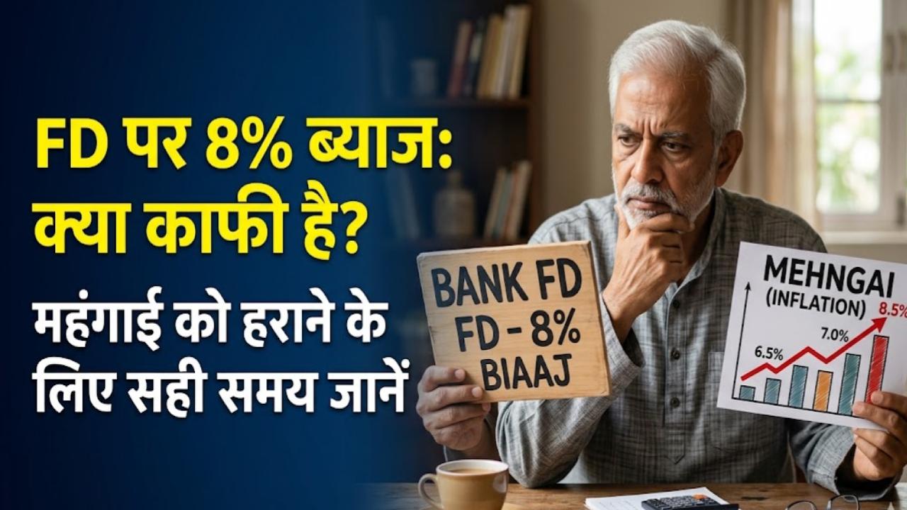 FD Interest Rates: एफडी पर मिल रहा है 8% तक ब्याज! क्या यह महंगाई को हराने के लिए काफी है? जानें निवेश का सही समय