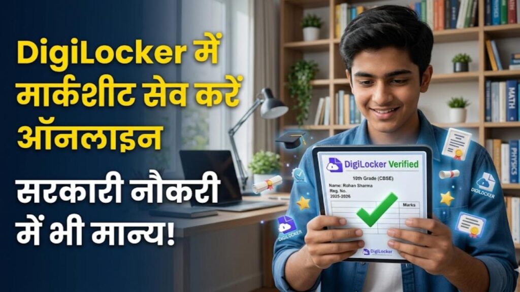 DigiLocker: अपनी मार्कशीट और सर्टिफिकेट डिजिलॉकर (DigiLocker) में कैसे सेव करें? सरकारी नौकरियों में है मान्य।