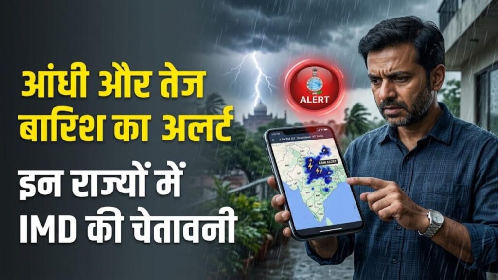 imd weather alert heavy rain thunderstorm states list