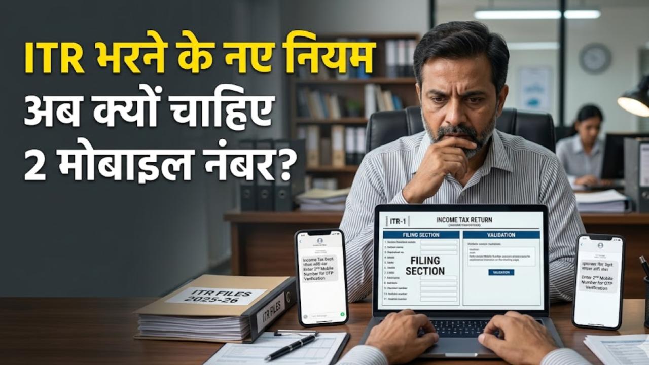 Income Tax New Rules: आईटीआर भरने वालों के लिए नई गाइडलाइन! अब क्यों मांगे जा रहे 2 मोबाइल नंबर और पते? जान लें जरूरी अपडेट