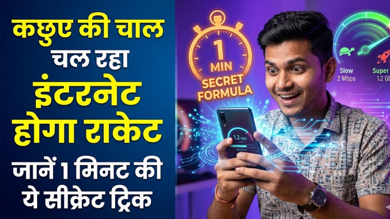 Hotspot Speed: क्या आपका इंटरनेट भी कछुआ चाल चल रहा है? बस 1 मिनट का यह सीक्रेट फॉर्मूला बदल देगा आपके फोन की रफ्तार!