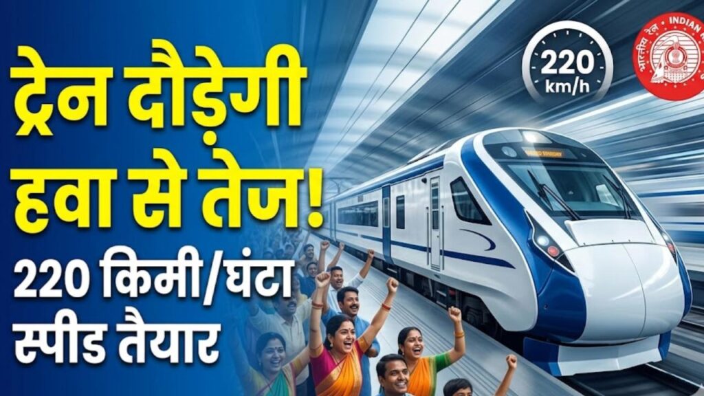 Indian Railway: अब हवाई जहाज की रफ्तार से दौड़ेगी ट्रेन! 220 किमी/घंटा वाली नेक्स्ट-जेन ट्रेनें तैयार, बदल जाएगा सफर का अंदाज