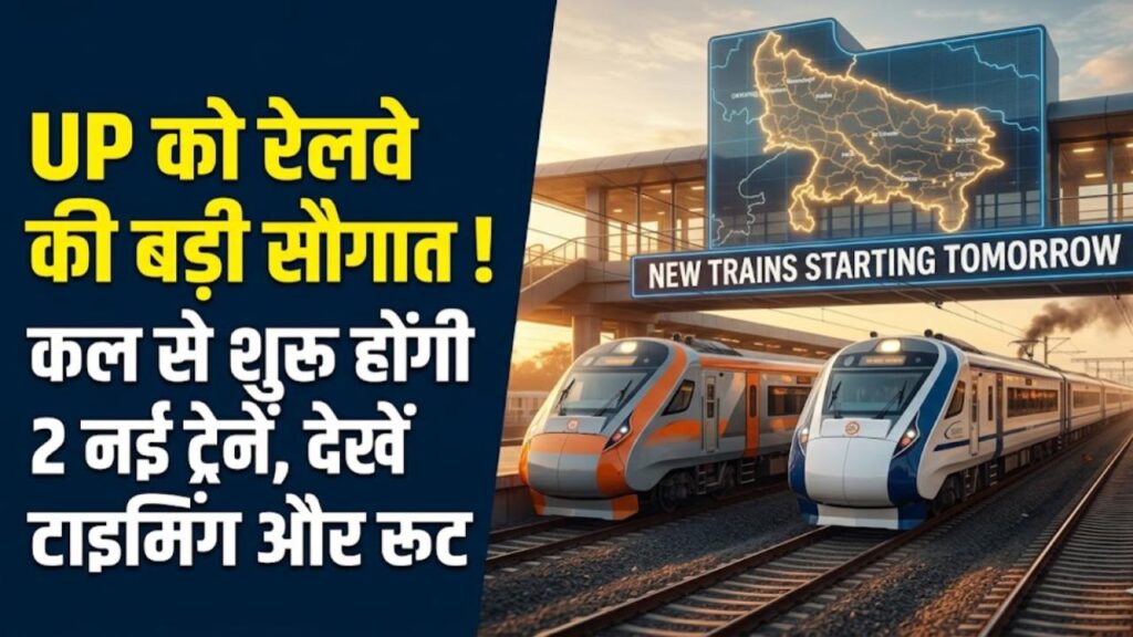 indian railways new trains in uttar pradesh timing stoppage