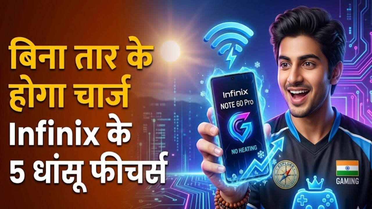 Infinix Note 60 Pro: बिना तार के होगा फुल चार्ज और गेमिंग के दौरान भी रहेगा कूल! इस फोन के ये 5 फीचर्स कर देंगे हैरान