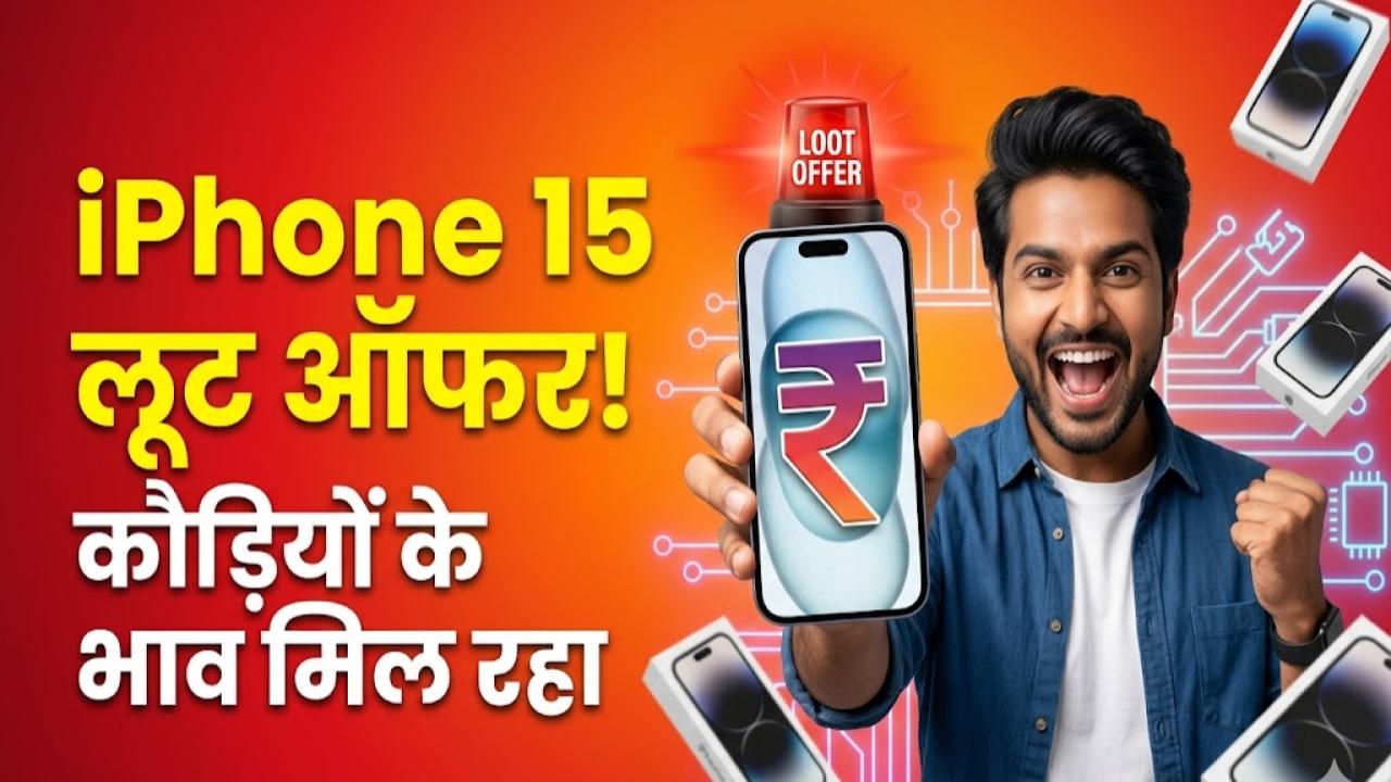 iPhone 15 Loot Offer: अब तक की सबसे बड़ी गिरावट! कौड़ियों के भाव मिल रहा iPhone 15, स्टॉक खत्म होने से पहले ऐसे करें बुक