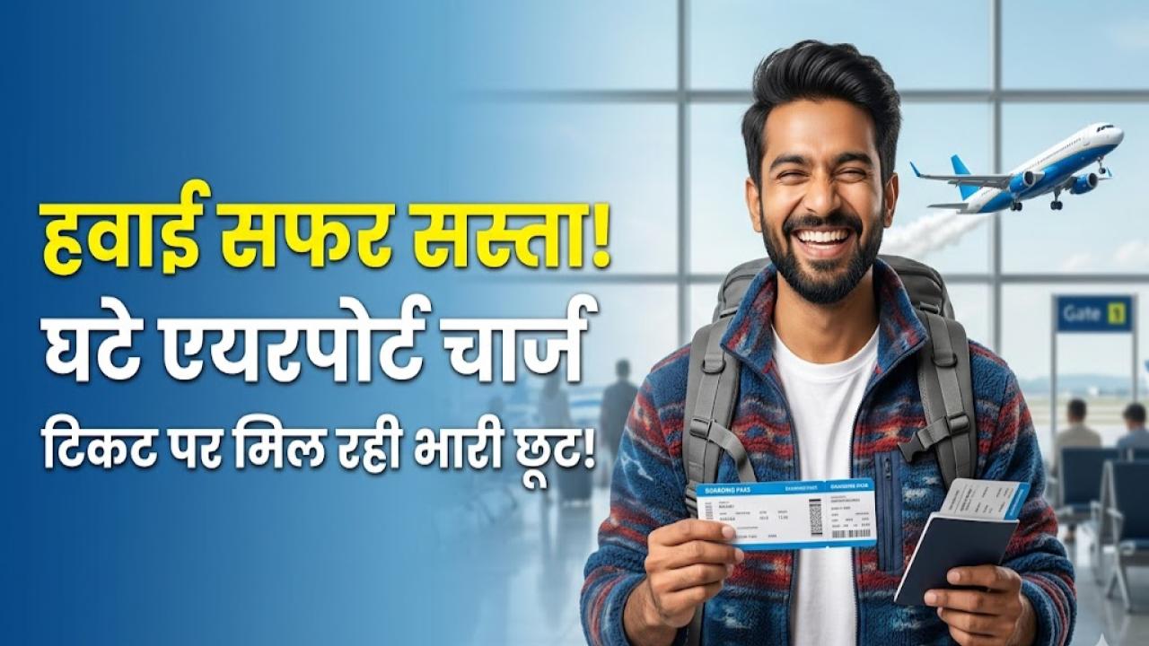 Air Travel Update: हवाई सफर करने वालों के लिए खुशखबरी! सरकार ने घटाए एयरपोर्ट चार्ज, अब सस्ते में बुक होंगे फ्लाइट टिकट