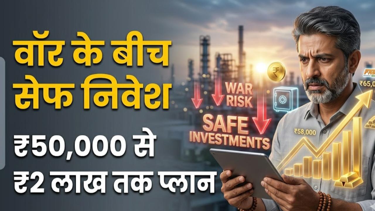 Smart Investment: ईरान युद्ध के बीच कहां निवेश करना है सुरक्षित? ₹50 हजार से ₹2 लाख तक के लिए ये रहे बेहतरीन ऑप्शन