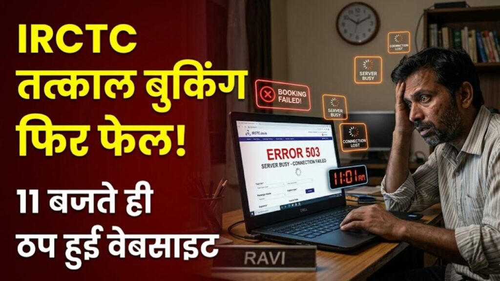 irctc tatkal booking site crash bihar passengers trouble