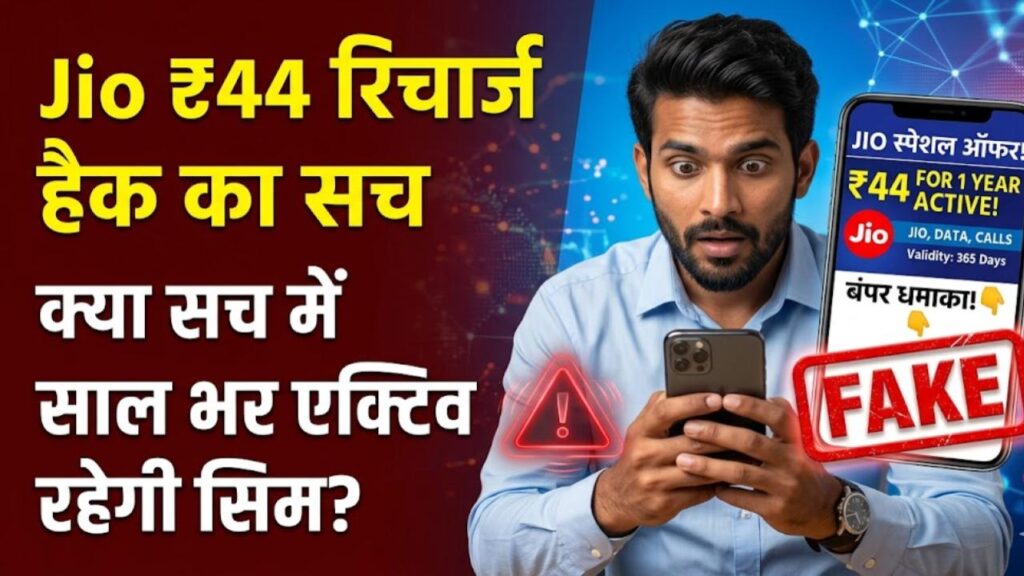 jio recharge 44 rupees trick know how can jio sim remain active for a year for just rs 44