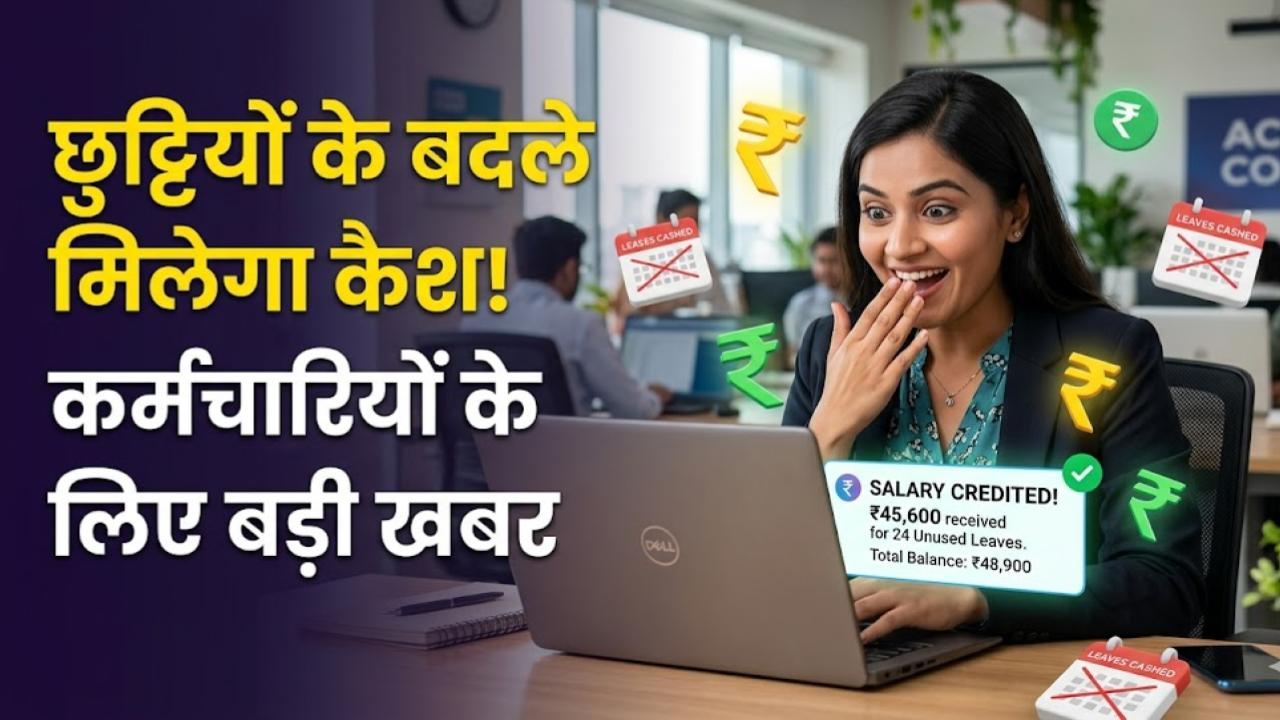 Leave Encashment: कर्मचारियों की बल्ले-बल्ले! अब छुट्टियों के बदले मिलेगा कैश, छुट्टियां लैप्स होने का टेंशन हमेशा के लिए खत्म