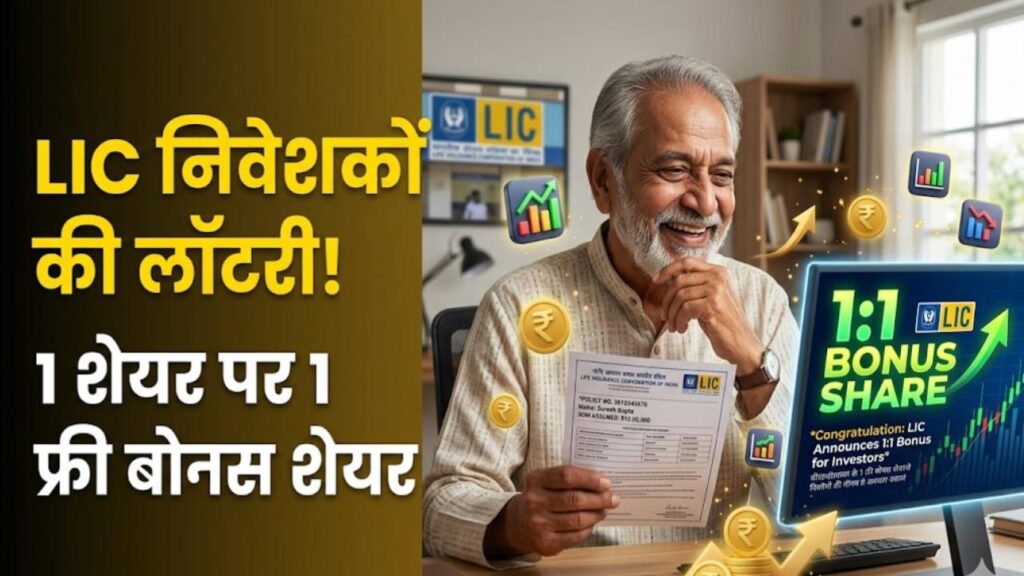 LIC Bonus Alert: एलआईसी निवेशकों की लॉटरी! हर 1 शेयर पर मिलेगा 1 शेयर फ्री, पहली बार बोनस को लेकर आया बड़ा ऐलान