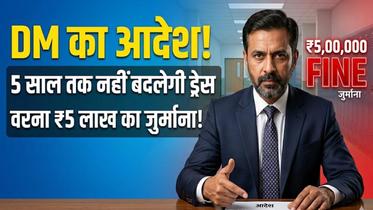 School Fee & Uniform: DM का आदेश 5 साल तक नहीं बदलेगी ड्रेस, नियम तोड़ा तो ₹5 लाख का चालान