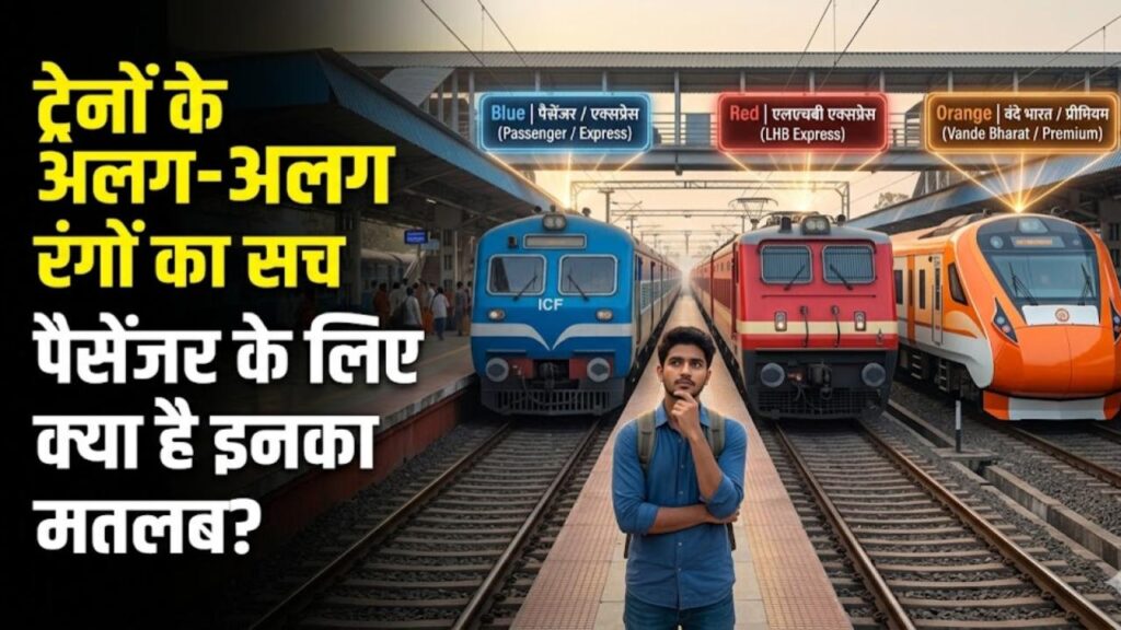 meaning of different colors of indian railway coaches