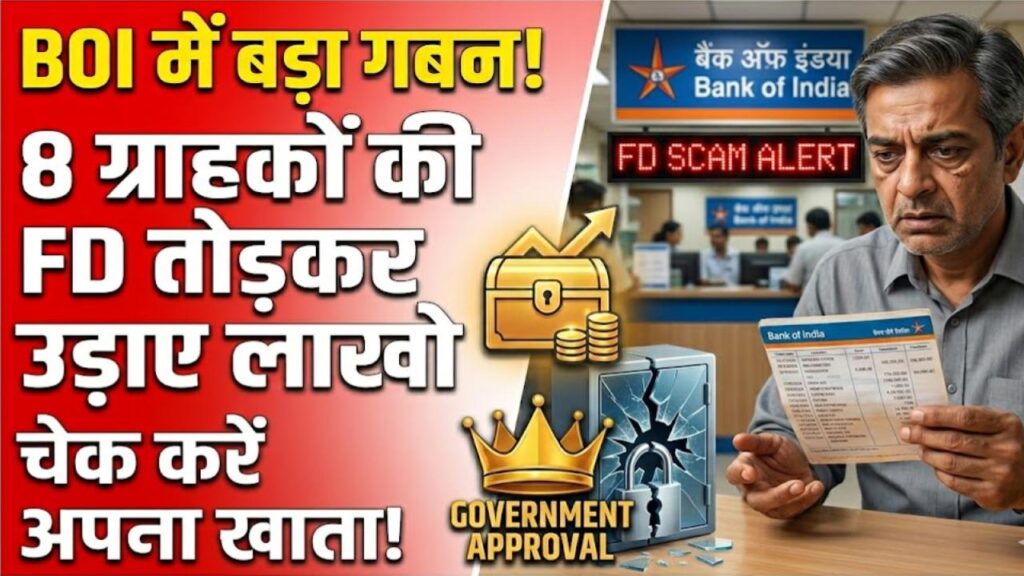 morena bank of india fd fraud fir details