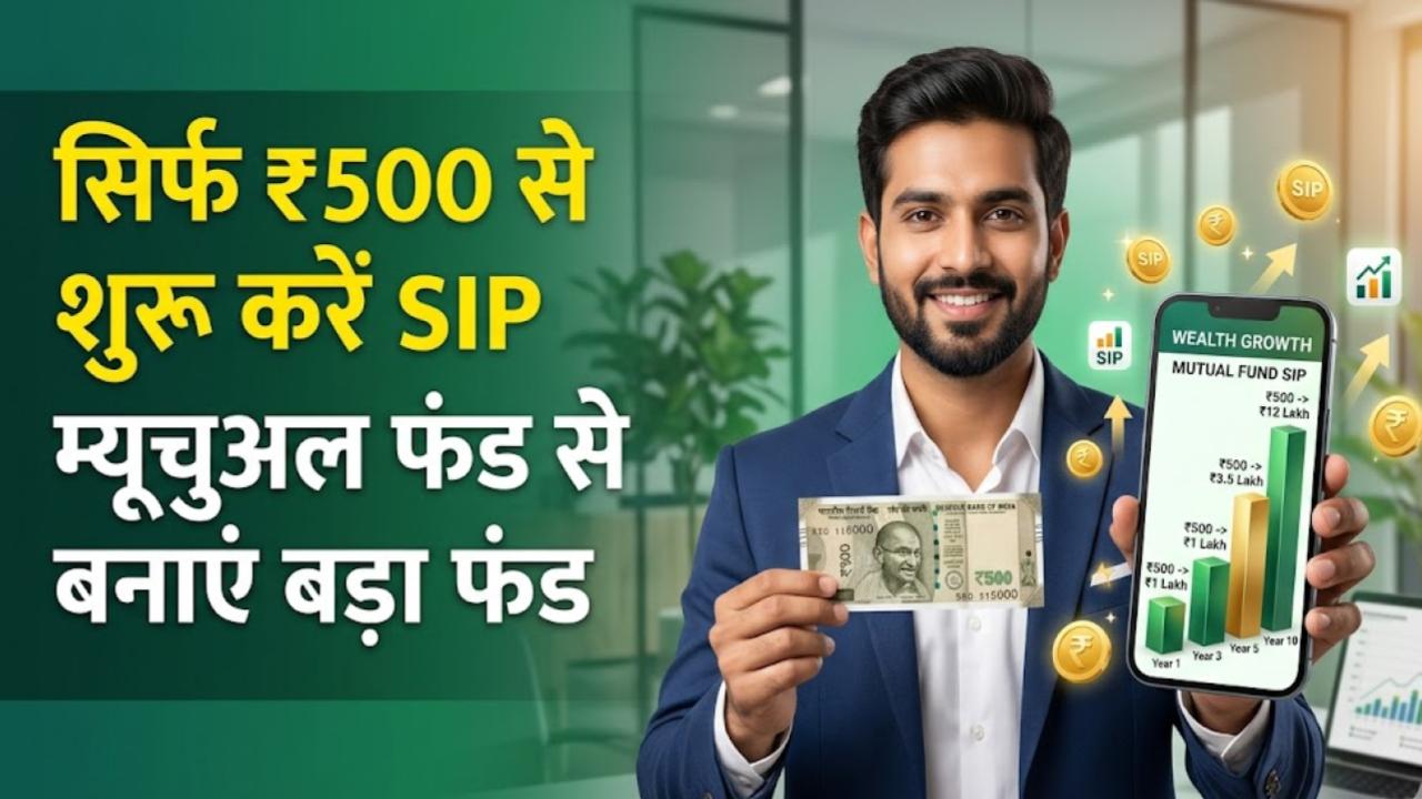 Mutual Funds for Beginners: म्यूचुअल फंड में निवेश कैसे शुरू करें? ₹500 की SIP से बनाएं बड़ा फंड।