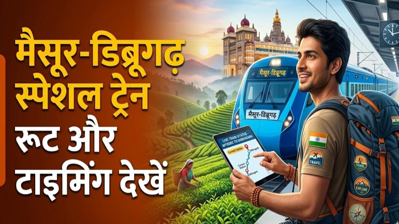 Special Train: यात्रियों की बल्ले-बल्ले! मैसूर-डिब्रूगढ़ के बीच चलेगी स्पेशल ट्रेन, चेक करें टाइमिंग और स्टॉपेज की पूरी लिस्ट