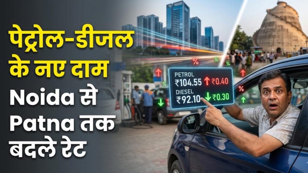 Fuel Price Alert: पेट्रोल-डीजल की कीमतों में बड़ा फेरबदल! नोएडा से पटना तक बदले रेट्स, घर से निकलने से पहले चेक करें ताजा दाम