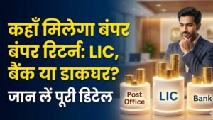 Investment Guide: पोस्ट ऑफिस, LIC या बैंक? जानें कहाँ पैसा लगाना है सबसे ज्यादा फायदेमंद और कहाँ मिलेगा बंपर रिटर्न