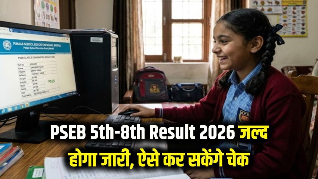 PSEB 5th 8th Result 2026: पंजाब बोर्ड 5वीं और 8वीं का रिजल्ट जल्द! यहाँ देखें अपना स्कोर कार्ड और मार्कशीट