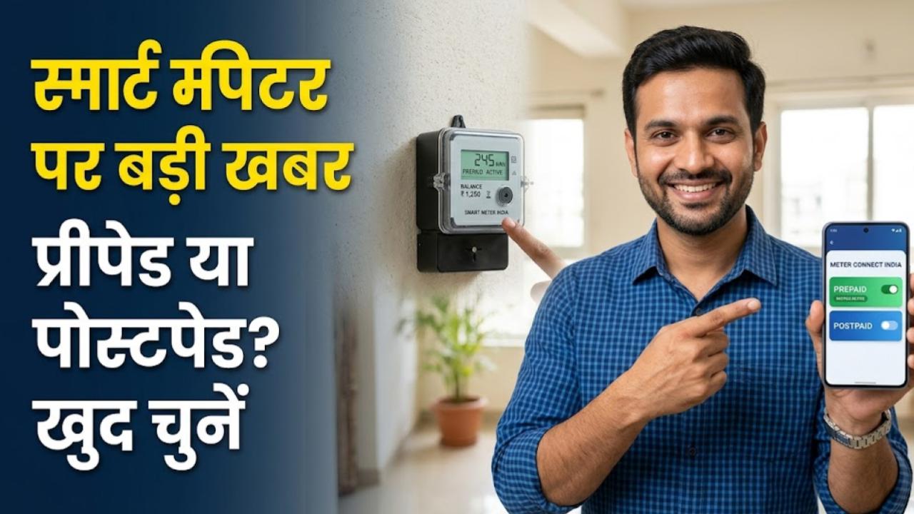 Smart Meter Update: अब ग्राहकों की चलेगी मर्जी! स्मार्ट मीटर को प्रीपेड रखें या पोस्टपेड, बिजली विभाग ने दिया ये बड़ा विकल्प