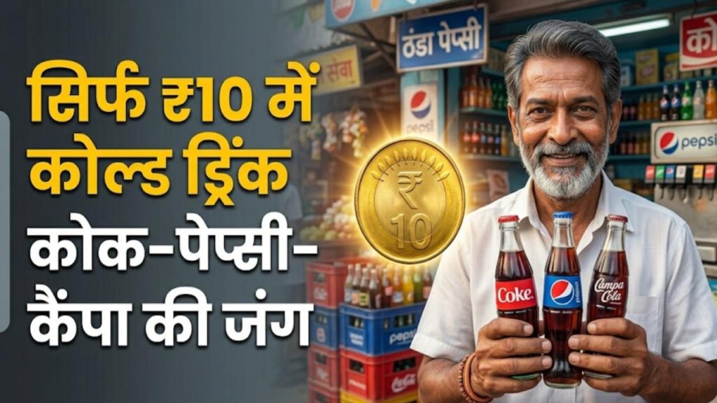 Soft Drink War: कोक, पेप्सी और कैंपा के बीच छिड़ी 'कोल्ड वॉर'! ₹10 वाली बोतलों ने बाजार में मचाया तहलका, जानें कौन जीतेगा जंग