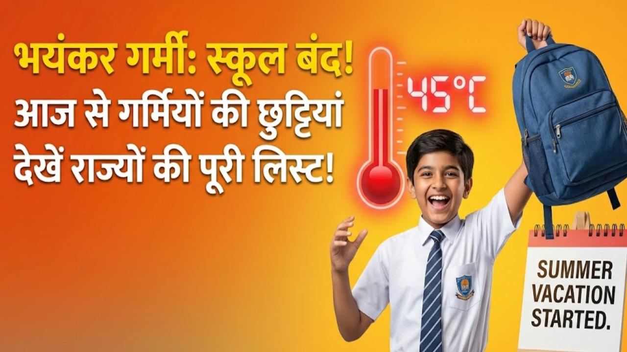 School Holiday: भीषण गर्मी ने तोड़ा रिकॉर्ड! मई का इंतजार खत्म, इन राज्यों में आज से ही शुरू हुई गर्मियों की छुट्टियां; देखें पूरी लिस्ट