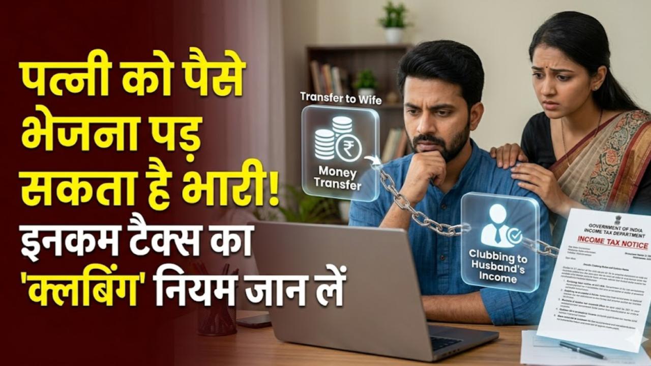 Income Tax Tips: पत्नी के नाम पर पैसे ट्रांसफर कर टैक्स बचाना कहीं पड़ न जाए भारी! क्लबिंग ऑफ इनकम का ये कड़ा नियम जान लें