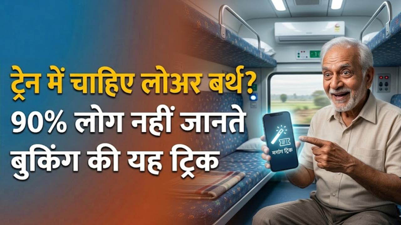 Railway Lower Berth Trick: ट्रेन में सफर के लिए चाहिए 'लोअर बर्थ'? टिकट बुकिंग के समय बस ये ट्रिक अपनाएं, 90% लोग हैं अनजान
