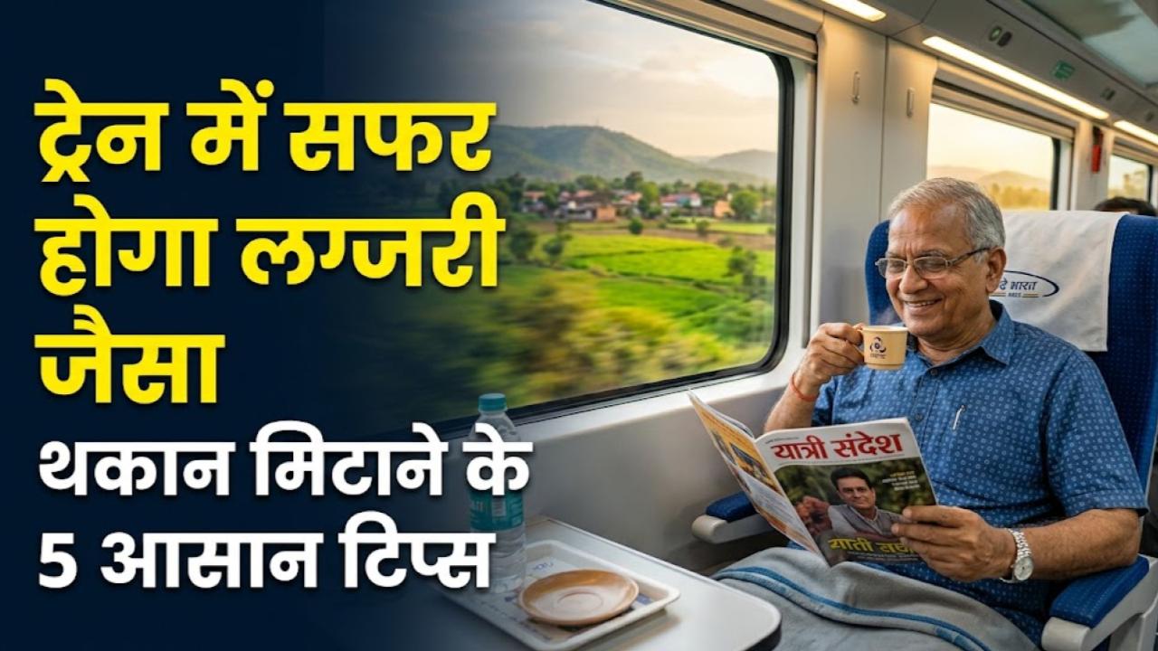 Train Travel Tips: लंबी दूरी का ट्रेन सफर अब नहीं थकाएगा! बस ये 5 टिप्स अपनाएं और सफर को बनाएं लग्जरी जैसा आरामदायक