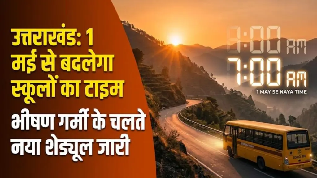 Uttarakhand School: उत्तराखंड के छात्रों के लिए बड़ी खबर! 1 मई से बदल जाएगा स्कूलों का समय, नोट कर लें नई टाइमिंग