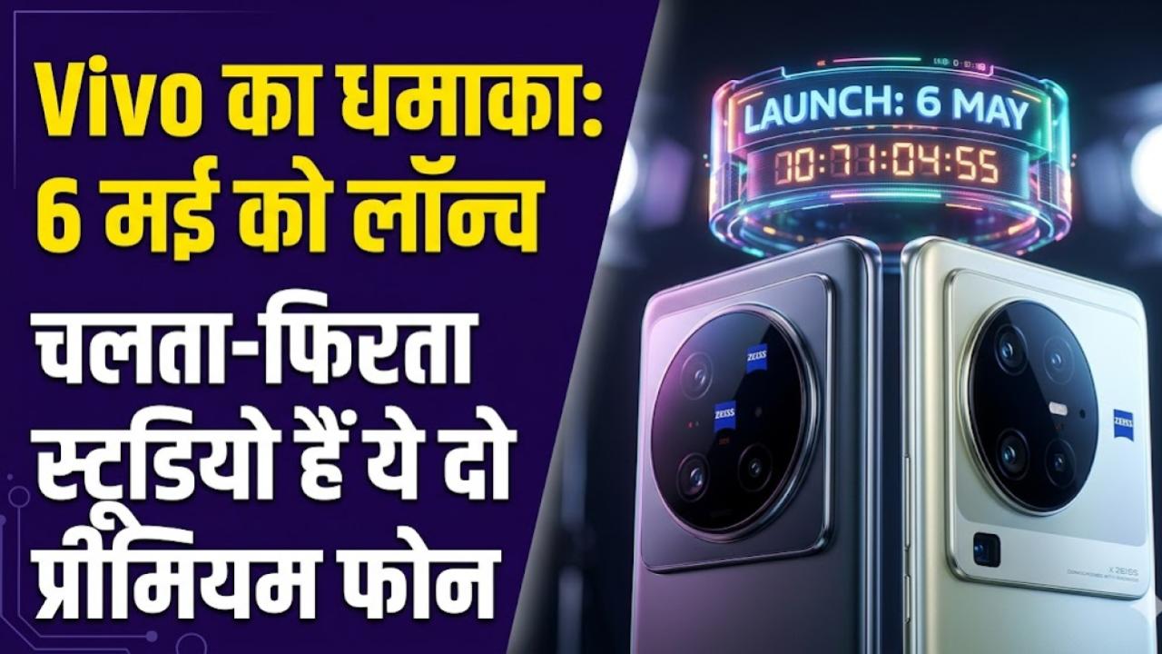 Vivo Launch Event: चलता-फिरता स्टूडियो है ये नया स्मार्टफोन! 6 मई को वीवो करेगा धमाका, एक साथ लॉन्च होंगे दो प्रीमियम फोन