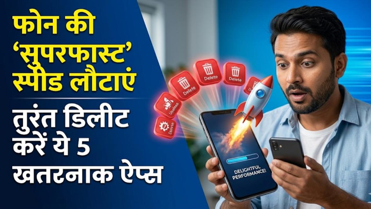 Bloatware Alert: क्या आपका नया स्मार्टफोन भी होने लगा है स्लो? फोन की 'सुपरफास्ट' स्पीड लौटाने के लिए तुरंत डिलीट करें ये 5 ऐप्स