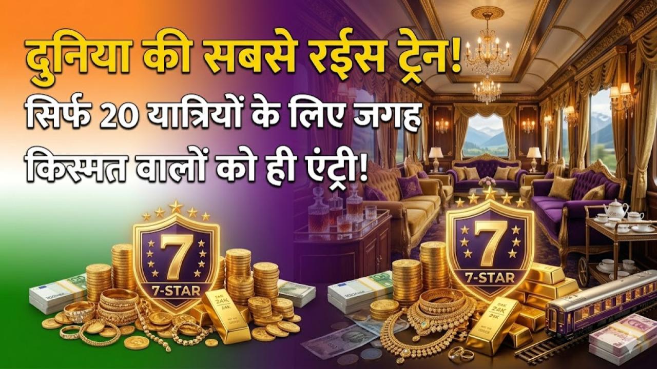 World's Richest Train: 7 डिब्बे और सिर्फ 20 यात्री! दुनिया की इकलौती 7-स्टार ट्रेन, जहां पैसा नहीं सिर्फ किस्मत दिलाती है एंट्री