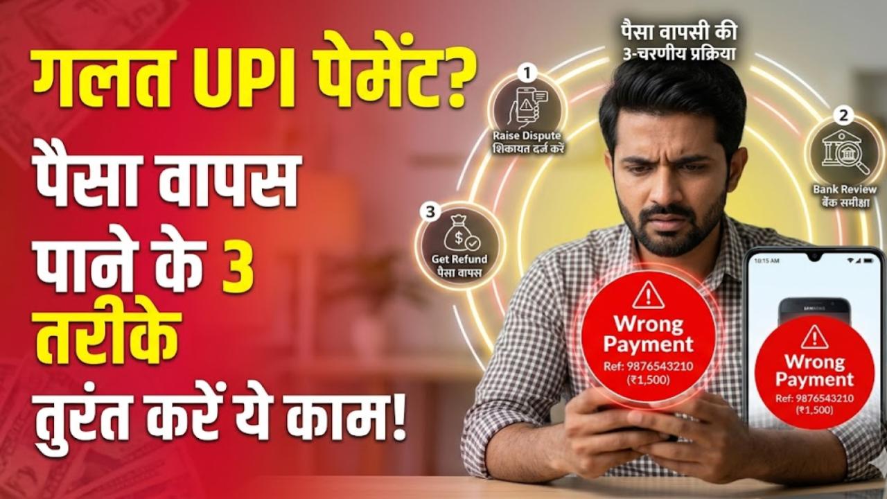 UPI Money Refund: गलत खाते में ट्रांसफर हो गए पैसे? घबराएं नहीं, अपना रिफंड पाने के लिए तुरंत अपनाएं ये 3 आसान तरीके