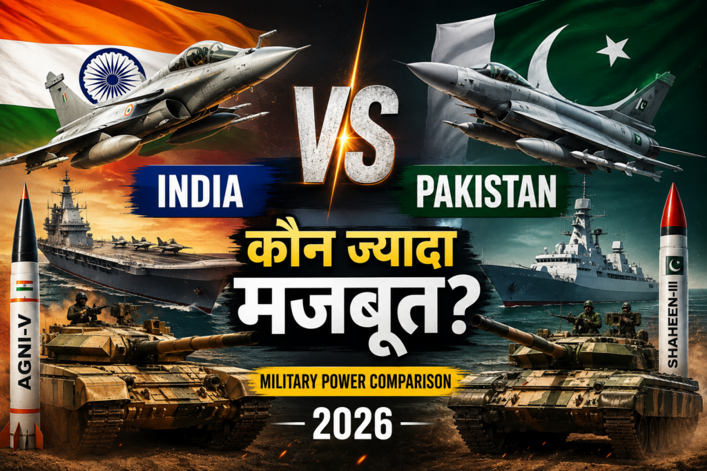 भारत vs पाकिस्तान: Analysis of Military Power and Defense Capabilities (Based on the Latest Data for 2026)